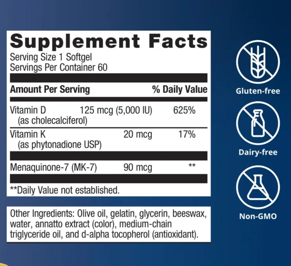 Vitamin D3 5000 + K
