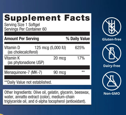 Vitamin D3 5000 + K