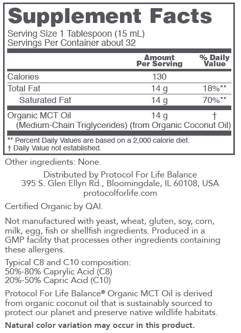 Organic MCT Oil