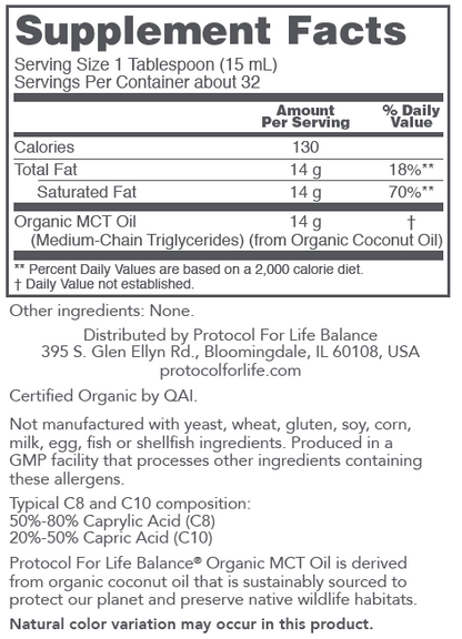 Organic MCT Oil