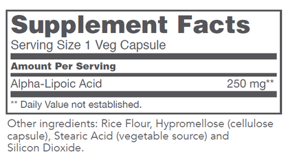 Alpha-Lipoic Acid 250mg