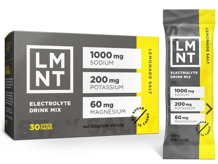 LMNT Zero-Sugar Electrolytes (Lemonade)