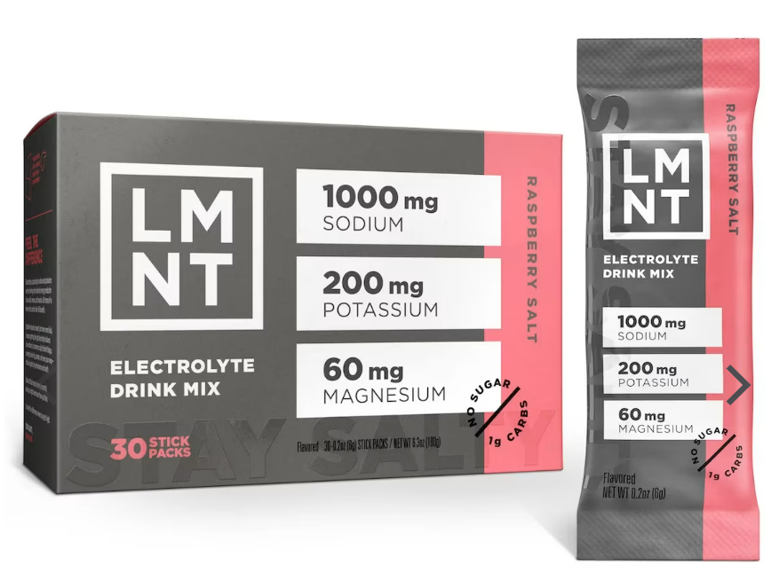 LMNT Zero-Sugar Electrolytes (Raspberry)